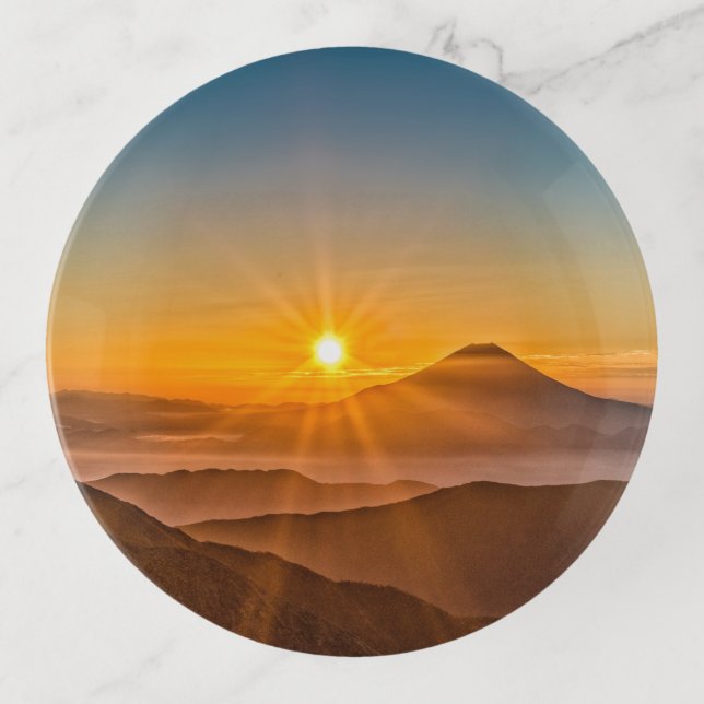 Sunrise between the hills trinket tray (Front)