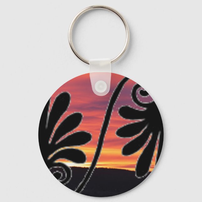 Sunrise Border Keychain (Front)
