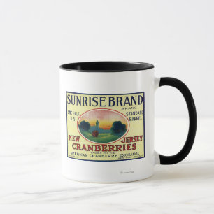 Sunrise Brand Cranberry Label Mug