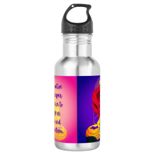 Sunrise Buddha #2 - Water is Alive Stainless Steel Water Bottle