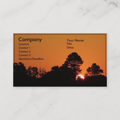 Sunrise Business Card Templates