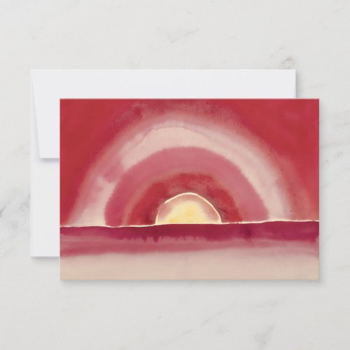 Sunrise by Georgia OKeefe Card