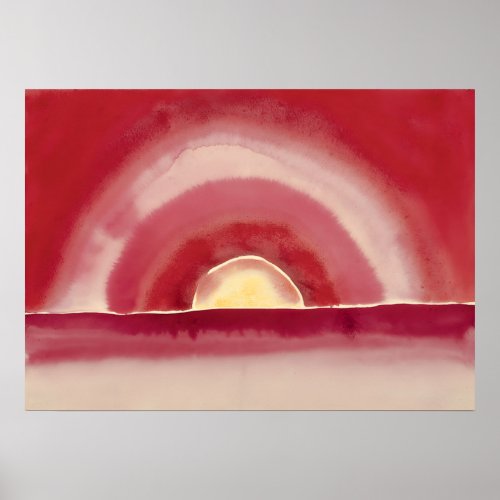 Sunrise by Georgia OKeeffe paintings Poster