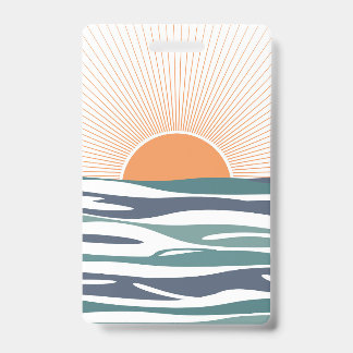 Sunrise by the sea badge