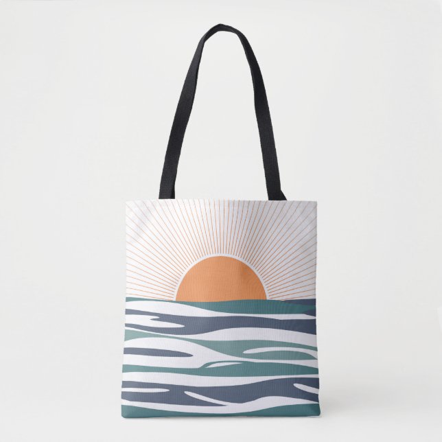 Sunrise by the sea tote bag (Front)