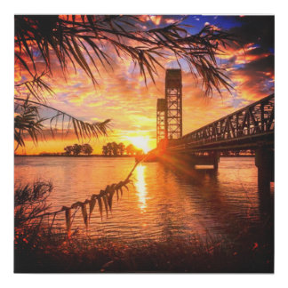 Sunrise California Style Faux Canvas Print