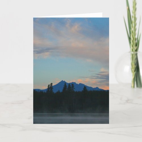 Sunrise Cascade Mountains Oregon Card