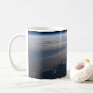 Sunrise Casts Long Shadows Over Philippine Sea Coffee Mug