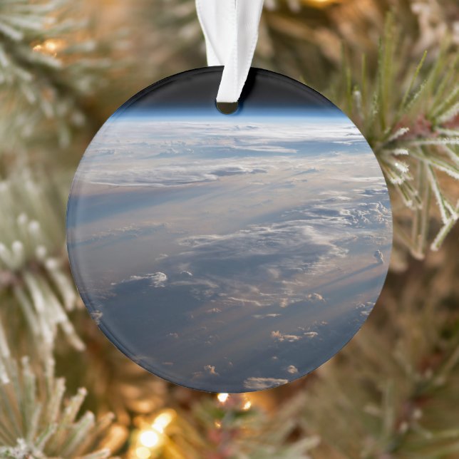 Sunrise Casts Long Shadows Over Philippine Sea Ornament (Tree)