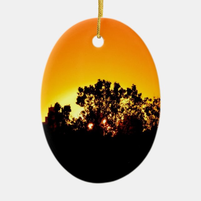 Sunrise Ceramic Ornament (Front)