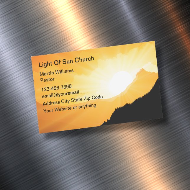 Sunrise Christian Church Scenic Business Cards (Creator Uploaded)