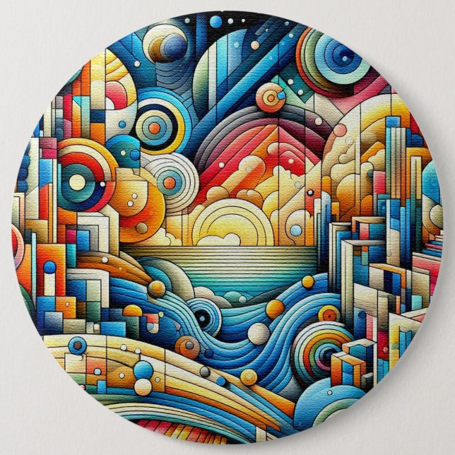 Sunrise City  Button (Front)