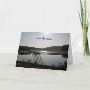 Sunrise Clergy Appreciation Letterpress Thank You Card