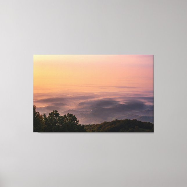 Sunrise color burst canvas print (Front)