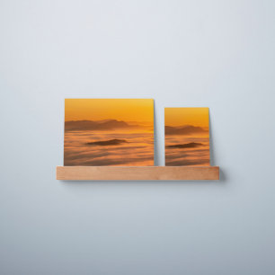 Sunrise colors and clouds picture ledge