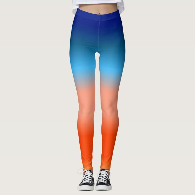Sunrise Colors Ombre Leggings (Front)