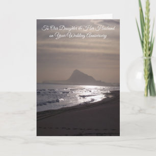 Sunrise Daughter Husband Personalised Anniversary Card