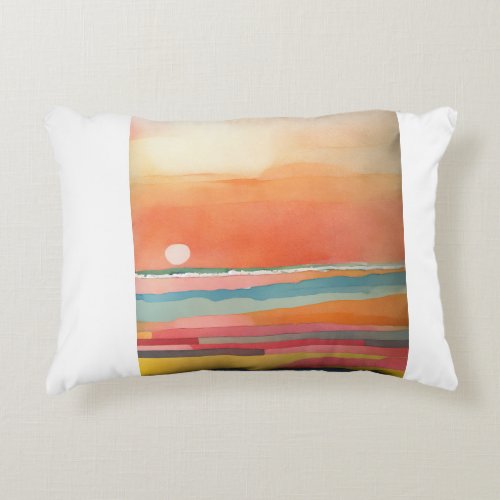 sunrise designing accent pillow