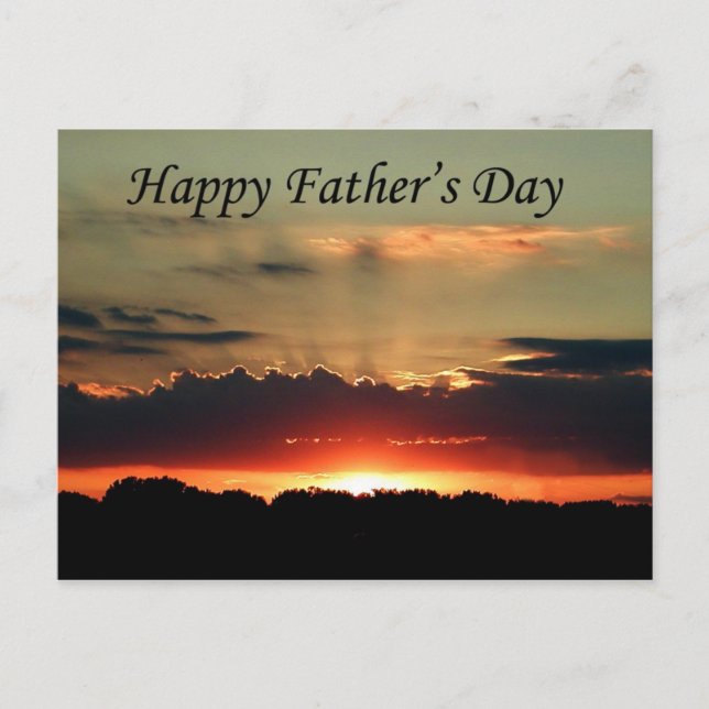 Sunrise Father's Day postcard (Front)