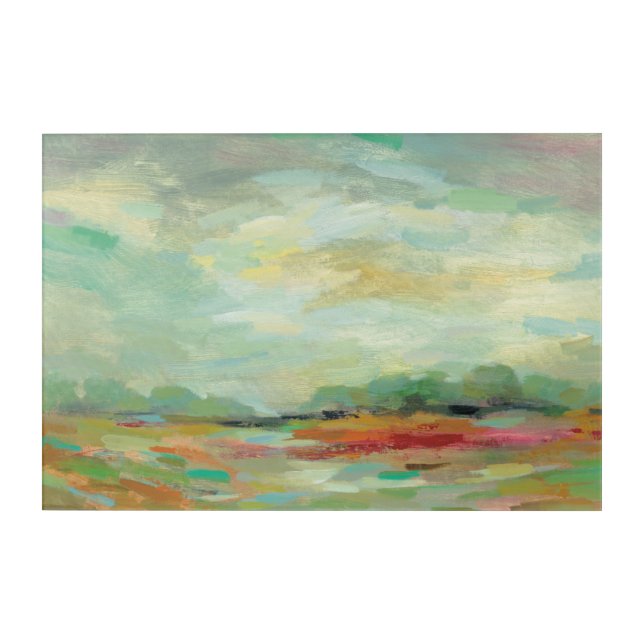 Sunrise Field Abstract Print | Silvia Vassileva Acrylic Print (Front)