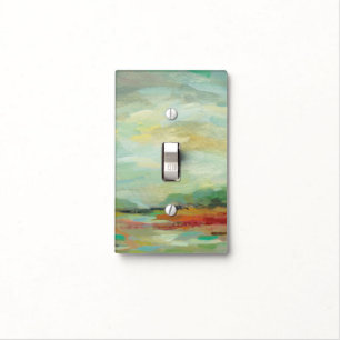 Sunrise Field Abstract Print   Silvia Vassileva Light Switch Cover