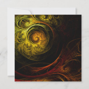 Sunrise Floral Red Abstract Art