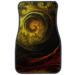 Sunrise Floral Red Abstract Art Car Floor Mat at Zazzle