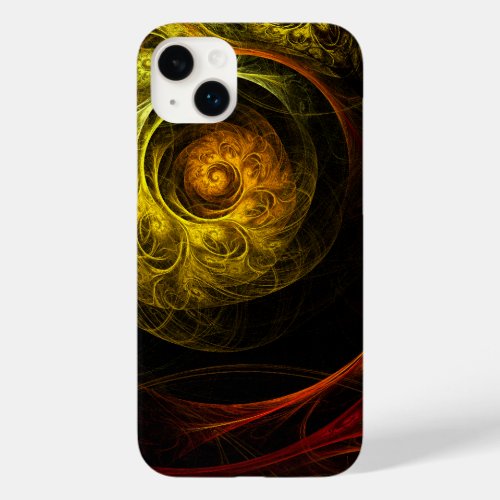 Sunrise Floral Red Abstract Art Case_Mate iPhone 14 Plus Case