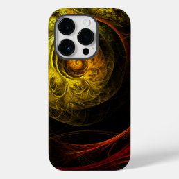 Sunrise Floral Red Abstract Art Case-Mate iPhone 14 Pro Case