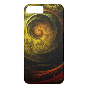 Sunrise Floral Red Abstract Art iPhone 8 Plus/7 Plus Case