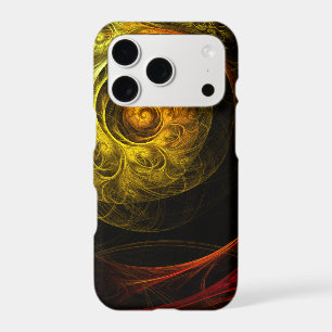 Sunrise Floral Red Abstract Art iPhone 17 Pro Case