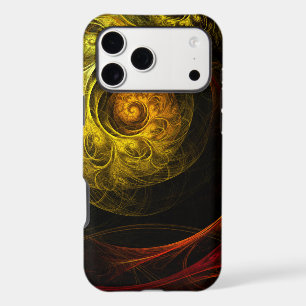 Sunrise Floral Red Abstract Art iPhone 17 Pro Max Case