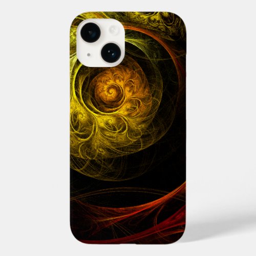 Sunrise Floral Red Abstract Art Case_Mate iPhone 14 Case