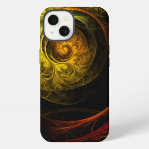 Sunrise Floral Red Abstract Art iPhone 13 Case