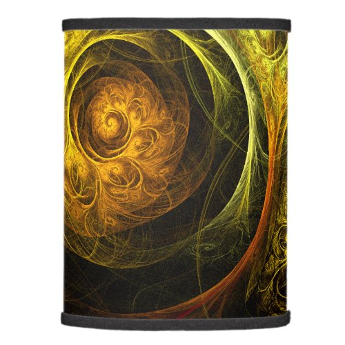 Sunrise Floral Red Abstract Art Lamp Shade