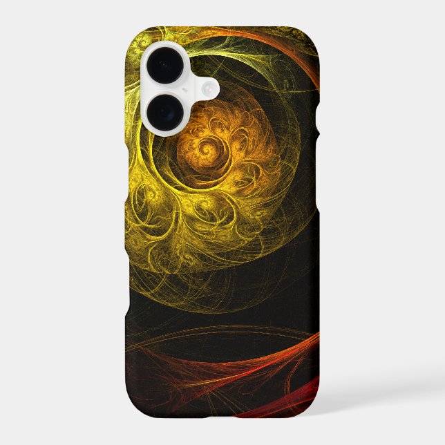 Sunrise Floral Red Abstract Art Matte Samsung Galaxy Case (Back)