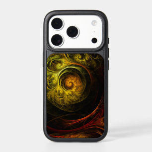 Sunrise Floral Red Abstract Art iPhone 17 Pro Case