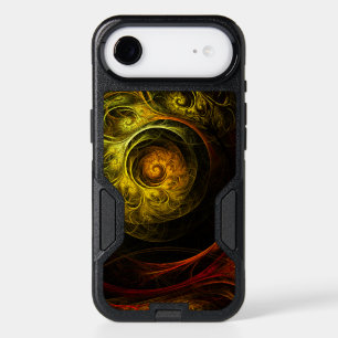 Sunrise Floral Red Abstract Art iPhone 17 Air Case