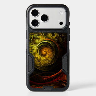Sunrise Floral Red Abstract Art iPhone 17 Pro Max Case