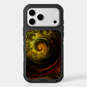 Sunrise Floral Red Abstract Art iPhone 17 Pro Max Case