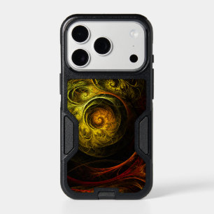 Sunrise Floral Red Abstract Art iPhone 17 Pro Case