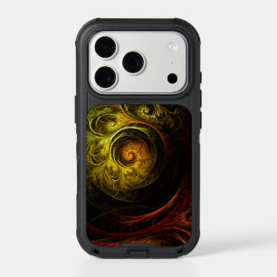 Sunrise Floral Red Abstract Art iPhone 17 Pro Case
