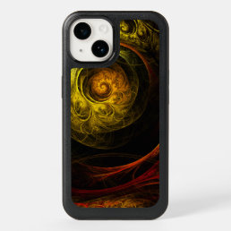 Sunrise Floral Red Abstract Art OtterBox iPhone 14 Case