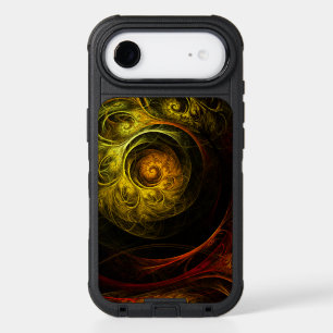 Sunrise Floral Red Abstract Art iPhone 17 Air Case