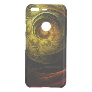 Sunrise Floral Red Abstract Art Uncommon Google Pixel Case