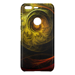 Sunrise Floral Red Abstract Art Uncommon Google Pixel Case