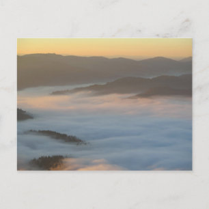 Sunrise fog in Pieniny Postcard