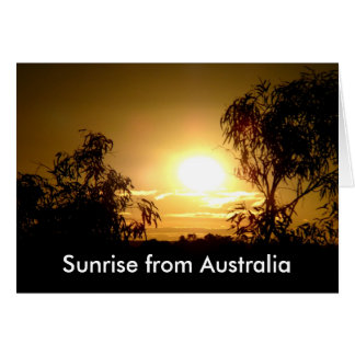 Sunrise from Australia Cards