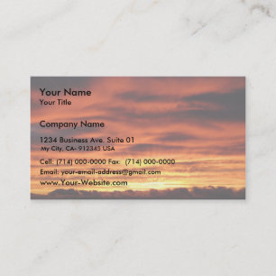 Sunrise From Mt. Baw Baw Vic.Australia Business Card