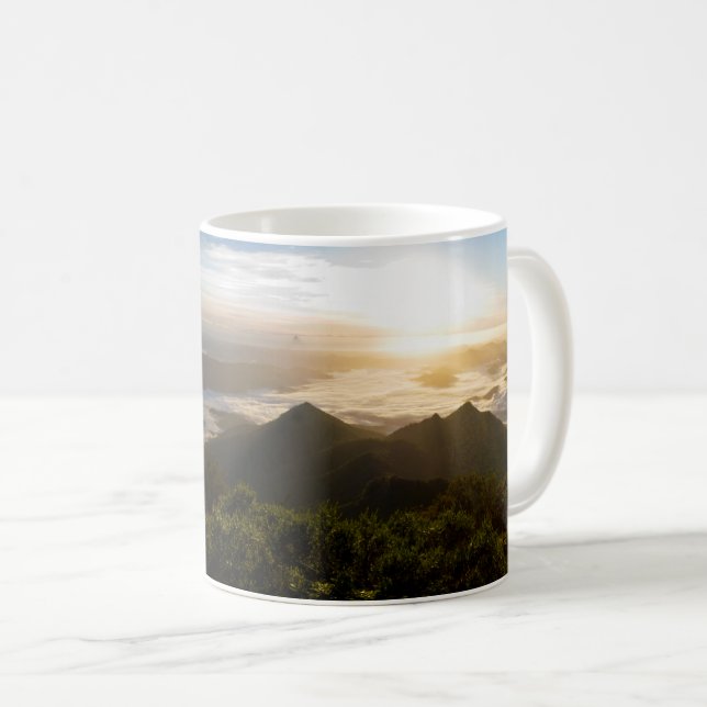 Sunrise from Mt Warning, NSW, Australia Coffee Mug (Front Right)